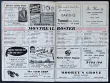 Load image into Gallery viewer, 1956 Detroit Red Wings Montreal Canadiens Olympia Stadium Program NHL Hockey VTG