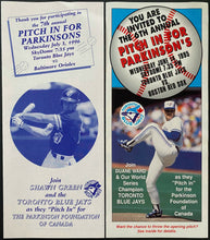 Load image into Gallery viewer, 1995/96 Toronto Blue Jays MLB Baseball Pitch In For Parkinsons Charity Brochures