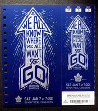 Load image into Gallery viewer, 2016-17 Maple Leafs vs Montreal Canadiens Brendan Shanahan Featured Ticket