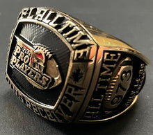 Load image into Gallery viewer, 2006 Terry Vaughn CFL Football 10K Gold Ring For All-Time Reception Record + Box