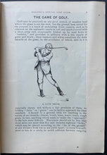 Load image into Gallery viewer, Rare 1895 Edition Spalding's Official Golf Guide USGA Sports Historical Vintage