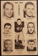 Load image into Gallery viewer, 1962 Canadian Football League Eastern Conference Statistic Book CFL George Dixon