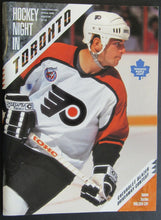 Load image into Gallery viewer, 1993 Maple Leaf Gardens NHL Program Toronto Maple Leafs vs Flyers Lindros Rookie