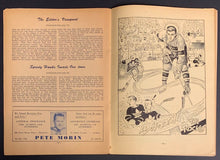 Load image into Gallery viewer, 1949 Montreal Forum NHL Hockey Program Canadiens vs Chicago Blackhawks Richard