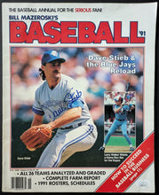 Load image into Gallery viewer, 1991 Dave Stieb Autographed Signed Baseball Magazine Toronto Blue Jays VTG JSA