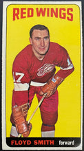 Load image into Gallery viewer, 1964-65 Vintage Detroit Red Wings Floyd Smith Topps Tallboy NHL Hockey Card