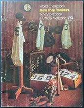 Load image into Gallery viewer, 1979 Thurman Munson Final Game New York Yankees Stadium Program + Parking Ticket