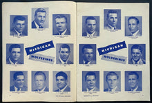 Load image into Gallery viewer, 1947 NCAA Football University of Michigan Wolverines Program Homecoming Game