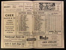 Load image into Gallery viewer, 1969 OHA Peterborough Program Petes vs Kitchener Rangers Hockey Vintage