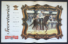 Load image into Gallery viewer, 1998 Special Racing Daily Form Secretariat 25th Anniversery Citation Affirmed