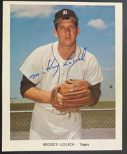 Load image into Gallery viewer, 1970s Mickey Lolich Vintage Signed Photo MLB Autographed Detroit Tigers