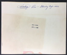 Load image into Gallery viewer, 1966 NHL Stanley Cup Playoffs Press Photo Detroit Olympia Red Wings Bathgate