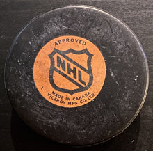 Load image into Gallery viewer, 1979-83 NHL Hockey Vintage Official New Jersey Devils Viceroy Game Used Puck