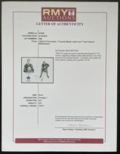 Load image into Gallery viewer, Team Issued Type 1 Photo Tim Horton Toronto Maple Leafs Hockey LOA NHL Vintage