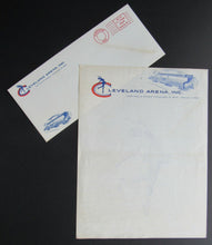 Load image into Gallery viewer, 1950s Rare Cleveland Arena Inc. Original Letter + Mailer AHL NBA Stadium