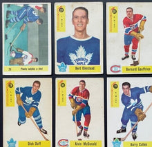 Load image into Gallery viewer, 1958/59 Parkhurst NHL Hockey Cards Complete Set Plante Richard Mahlovich Vintage