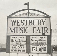 Load image into Gallery viewer, Sonny & Cher Signed Vintage Contract Westbury Music Fair Autographed Document