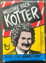 Load image into Gallery viewer, 1976 Welcome Back Kotter Unopened Wax Pack Cards & Bubble Gum Topps Travolta