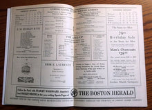Load image into Gallery viewer, 1930 Boston Bruins vs New York Americans Vintage Hockey Program NHL Rare Old
