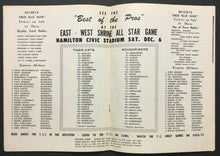 Load image into Gallery viewer, 1958 Hamilton Tiger Cats vs Ottawa Roughriders Football Club Press Radio Guide