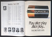 Load image into Gallery viewer, 1990 BC Lions Hamilton Tiger-Cats Doug Flutie Autographed Program Signed CFL JSA