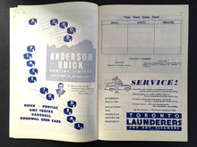 Load image into Gallery viewer, 1951 NHL Toronto Maple Leafs vs Detroit Red Wings VTG Hockey Program Bill Juzda