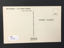 Load image into Gallery viewer, Don Drysdale Autographed Baseball Photo Postcard Los Angeles Dodgers JSA