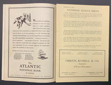 Load image into Gallery viewer, 1930-31 Philadelphia Quakers Boston Bruins NHL Hockey Program Eddie Shore Rare