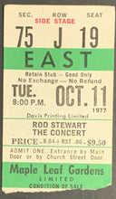 Load image into Gallery viewer, 1977 Maple Leaf Gardens Rod Stewart Concert Ticket Stub Vintage Music