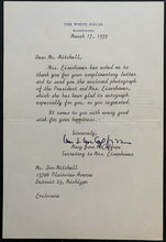 Load image into Gallery viewer, Signed Photo Dwight Mamie Eisenhower Autographed By Mamie W/ White House Letter