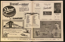 Load image into Gallery viewer, 1953 Quebec Junior A Hockey Program Windsor Spitfires vs Citadels Vintage Rare