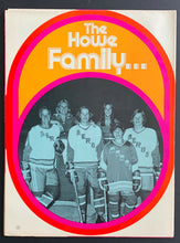 Load image into Gallery viewer, Rare The Howes Of Houston WHA Hockey Game Issued Poster / Lineup Card v Winnipeg