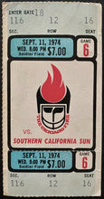 Load image into Gallery viewer, 1974 Full Unused Ticket World Football League Chicago Fire Soldiers Field