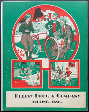 Load image into Gallery viewer, 1930's CCM Scribbler Red Exercise Book Bicycles Featured Vintage Original