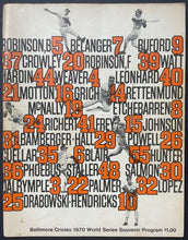 Load image into Gallery viewer, 1970 Baltimore Orioles vs. Cincinnati Reds World Series Program MLB Baseball VTG