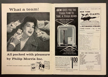 Load image into Gallery viewer, 1959 NFL Program Yankee Stadium Pittsburgh Steelers New York Giants Unscored
