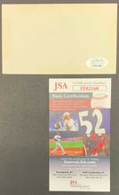 Load image into Gallery viewer, Joe Medwick Autographed Index Card Authenticated JSA COA Signed MLB + Photo