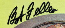 Load image into Gallery viewer, Bob Feller Signed Hall Of Fame Plaque Autographed Postcard Indians MLB HOF JSA