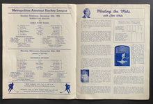 Load image into Gallery viewer, 1939 Madison Square Garden Hockey Program x2 Double Headers Rovers Vintage