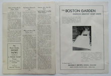 Load image into Gallery viewer, 1936 Boston Gardens NHL Hockey Program Boston Bruins vs Chicago Blackhawks