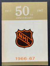 Load image into Gallery viewer, 1966-1967 National Hockey League 50th Anniversary Guide Book NHL Vintage
