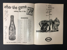 Load image into Gallery viewer, 1962 CFL Football Program Hamilton Tiger-Cats Vs Winnipeg Blue Bombers