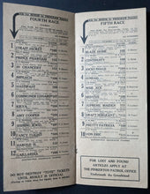 Load image into Gallery viewer, 1936 Santa Anita Park Turf Club Thorobred Racing Program Los Angeles Horse Race