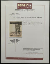 Load image into Gallery viewer, 1937 Vintage NHL Hockey Glenn Brydson New York Rangers Photograph LOA