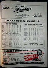 Load image into Gallery viewer, 1963 Stanley Cup Finals NHL Hockey Program Game 4 Leafs vs Detroit Red Wings