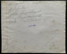 Load image into Gallery viewer, 1942 Vintage NHL Montreal Canadiens Date Stamped Photo HOFer Butch Bouchard