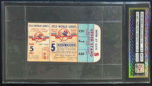 Load image into Gallery viewer, 1952 World Series Ticket Game 5 Yankee Stadium Yankees vs Dodgers EX 5 iCert