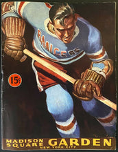 Load image into Gallery viewer, 1942 NHL Hockey Program Signed x11 NY Rangers Montreal Canadiens Autographed