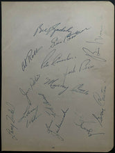 Load image into Gallery viewer, 1953-54 Chicago Blackhawks Team Signed Autographed Sheet NHL Hockey x14
