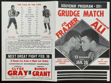 Load image into Gallery viewer, 1974 Boxing Program Muhammad Ali Joe Frazier 2 Maple Leaf Gardens Closed Circuit